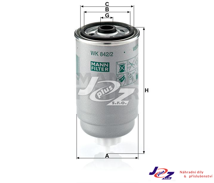 Palivový filtr M26 EURO3 FN1.01483