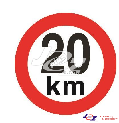 Označení rychlosti  20 km