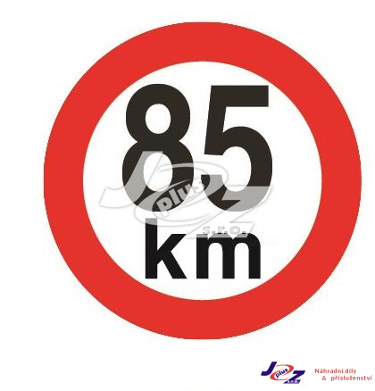 Označení rychlosti  85 km