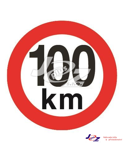 Označení rychlosti 100 km (21100)