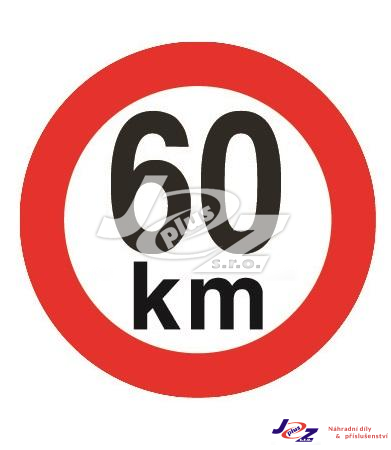 Označení rychlosti  60 km