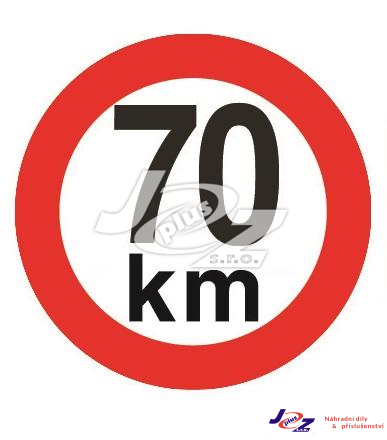 Označení rychlosti  70 km
