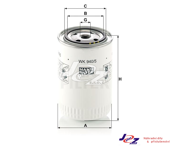 Palivový filtr LIAZ 300 WK940/5