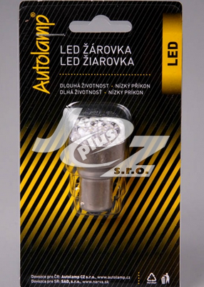 Autožárovka 12V/ 21W BA15s LED (LED029W)