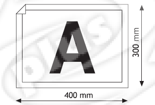 Tabule 'A' 400x300 samolepící(43501)